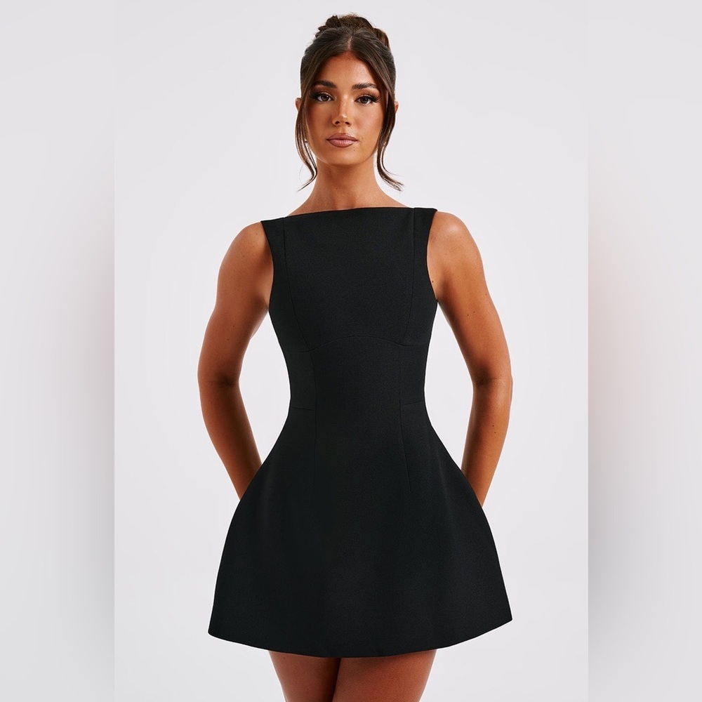 Babyboo Fashion Black Bubble Skirt Wedding Guest Dress Alana Mini NWT XS